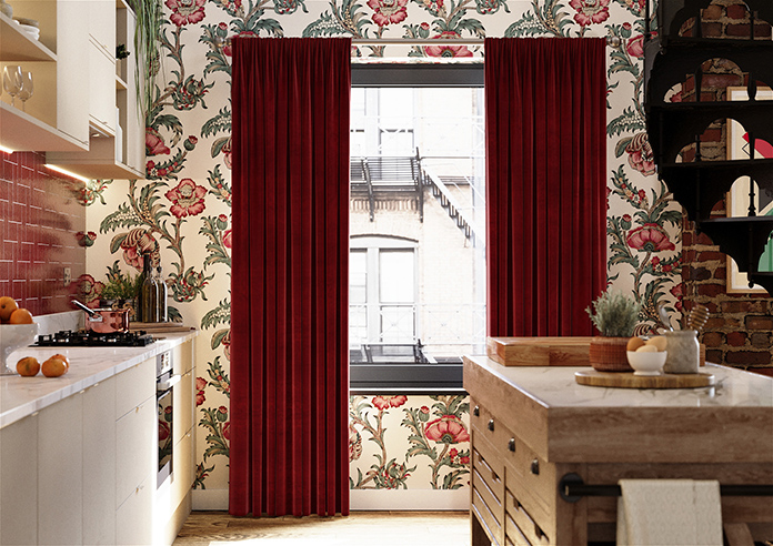 Sunningdale, Claret - Made to Measure Curtains - Image 3
